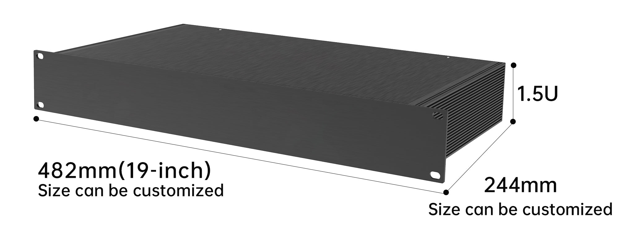 1u rack mount enclosure