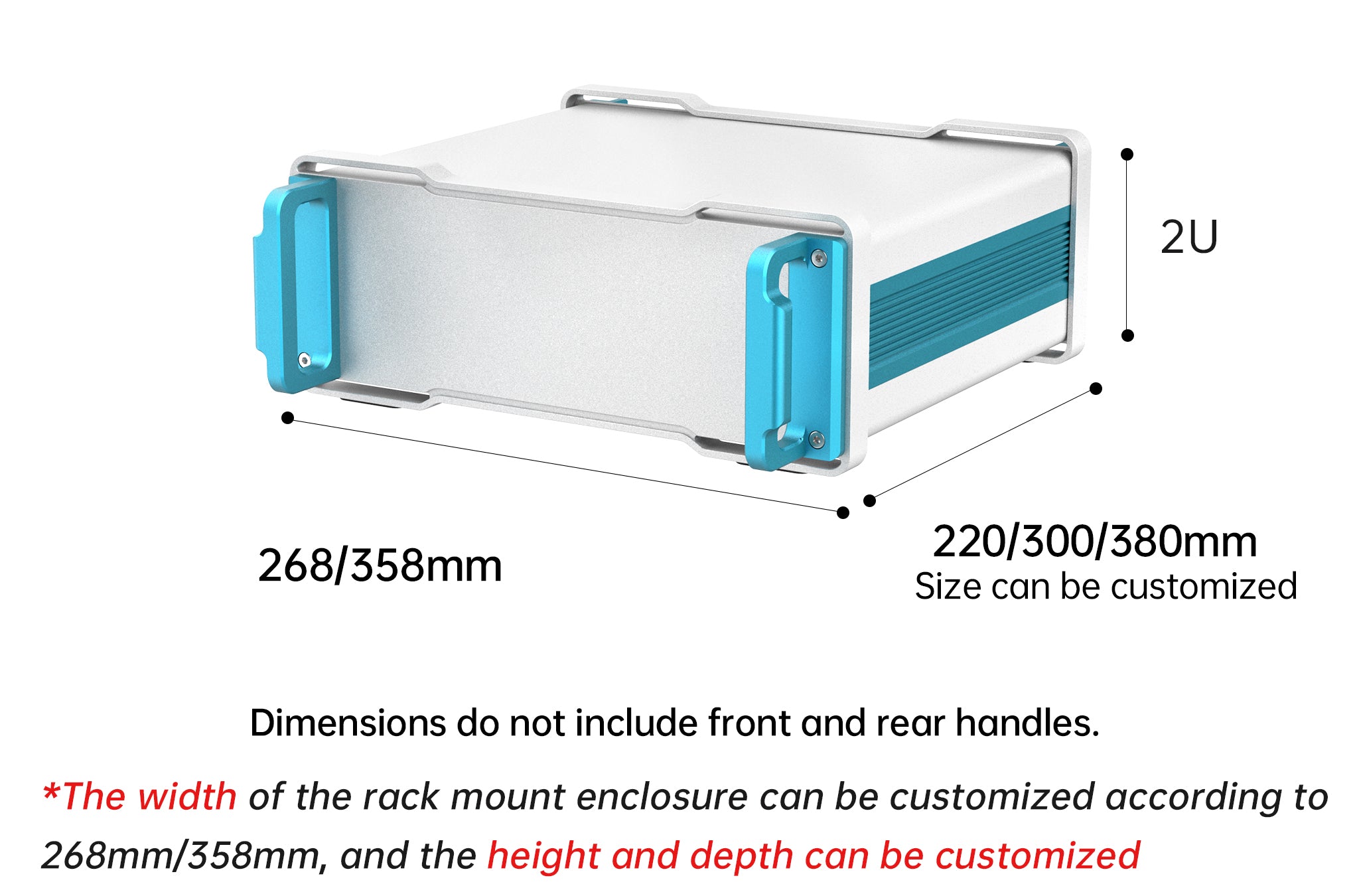 2U Rackmount-Gehäuse