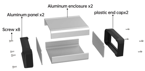 aluminium enclosure housing