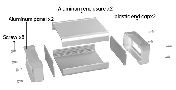 elektrische aluminium behuizing