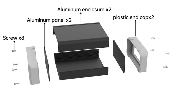 electronic aluminium enclosure