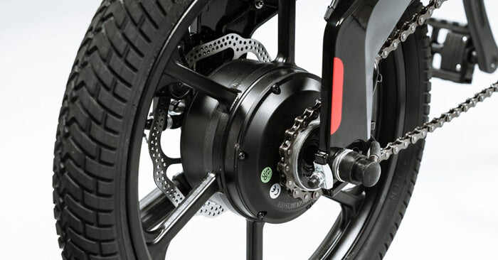 rear hub motor on an ebike