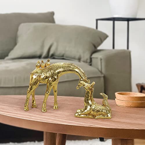 Resin Gold Giraffe Statues Parent