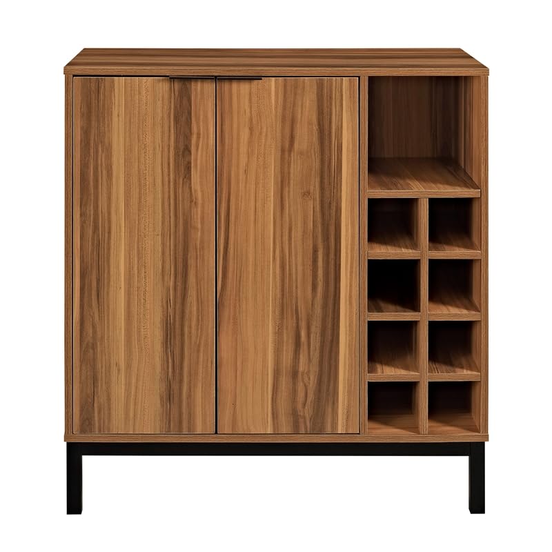 Mid-Century Modern Wood Kitchen Buffet Sideboard-Entryway Serving Storage Cabinet