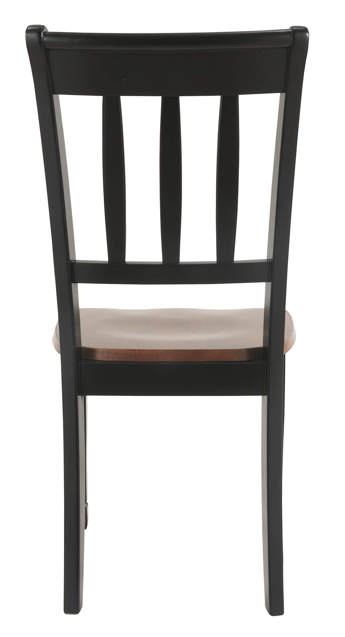 Owingsville Modern Farmhouse Dining Room Side Chair, 2 Count, Black and Brown