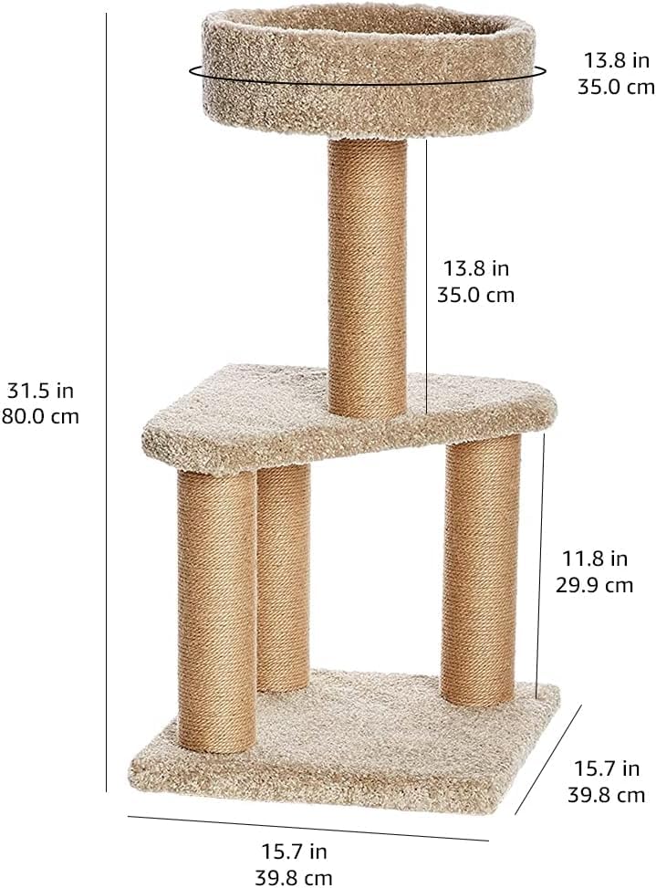 Cat Tree Indoor Climbing Activity Tower with Scratching Posts, large