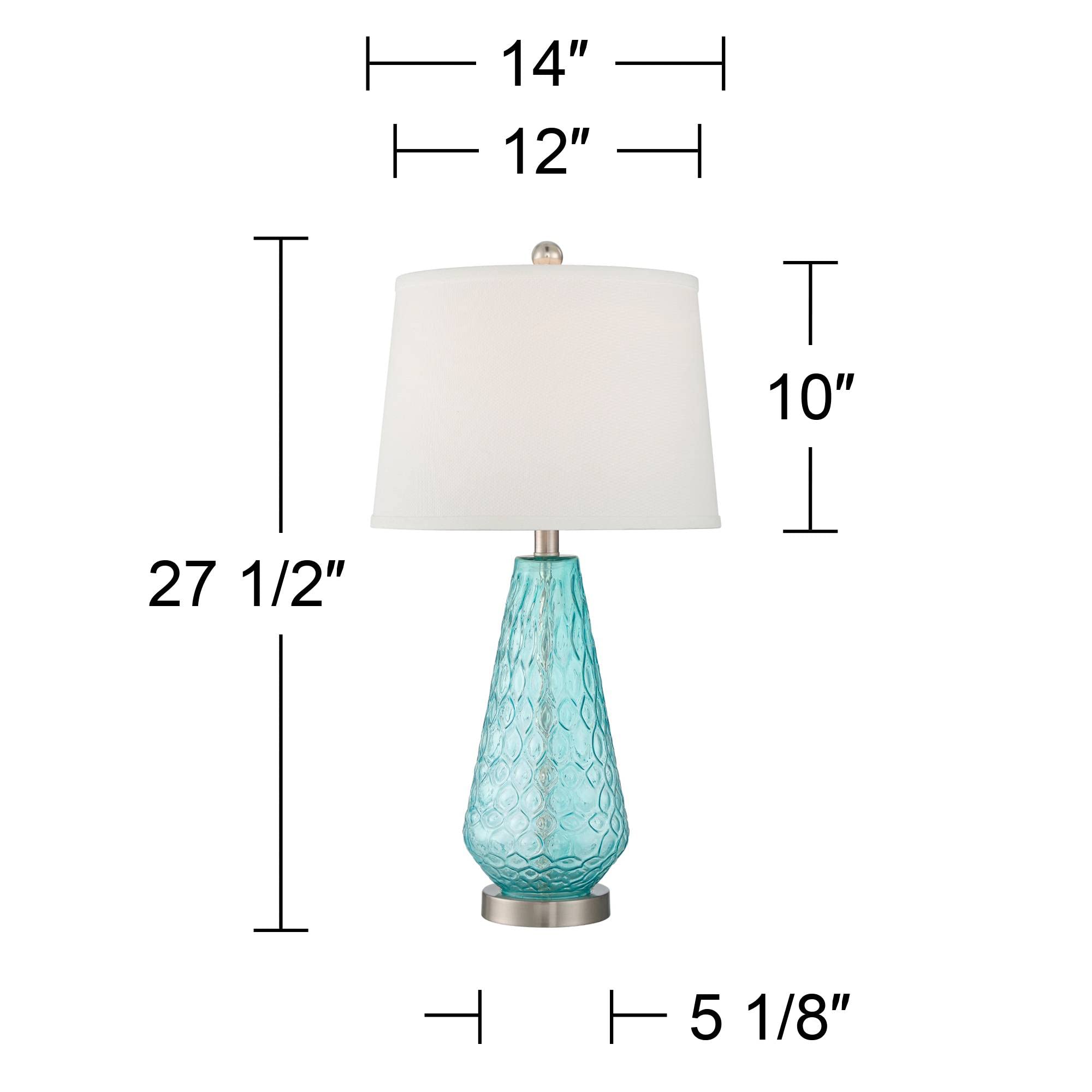 Dylan Coastal Modern Contemporary Style Table Lamps 27.5