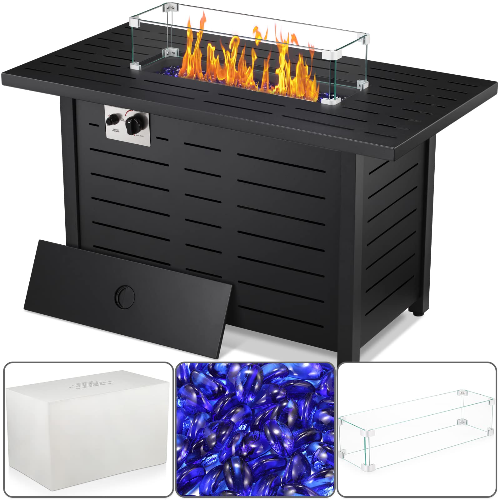 Fire Pit Propane Gas FirePit Table 43