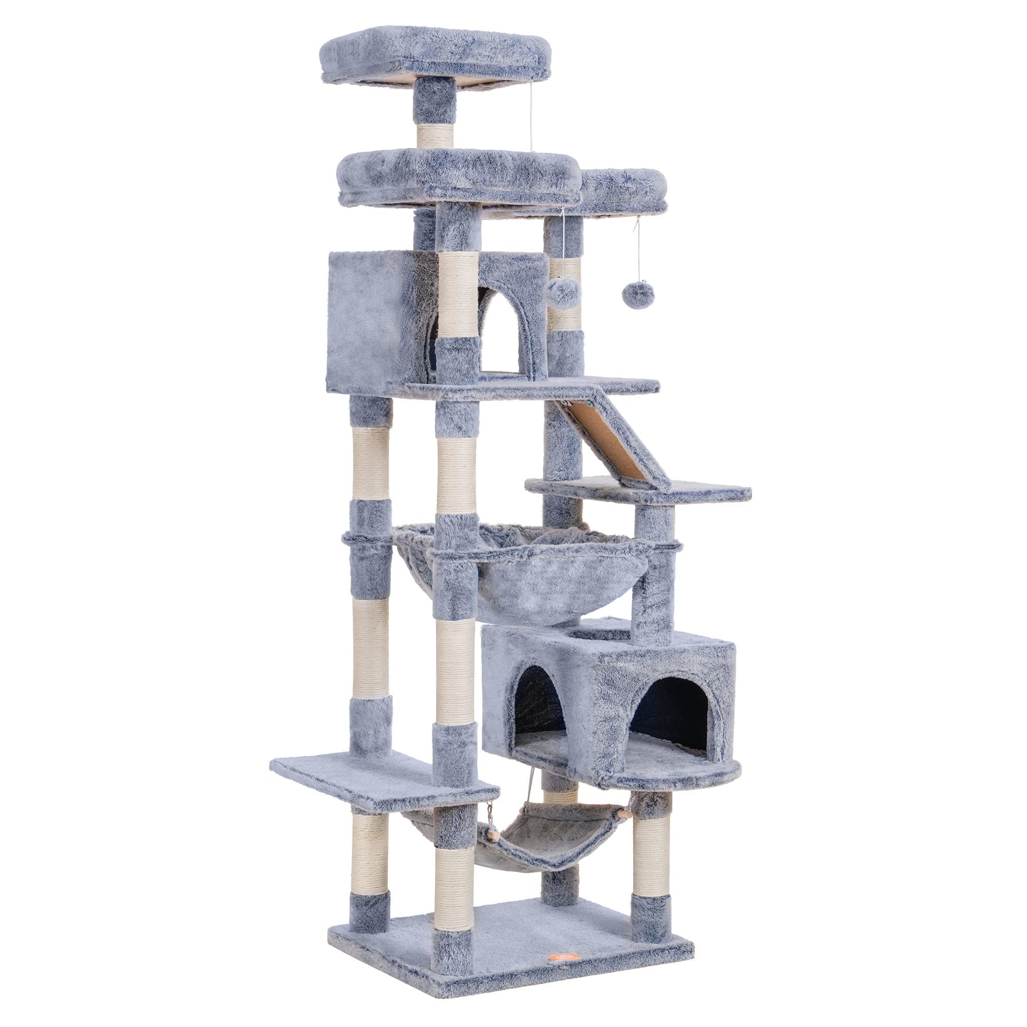 Cat Tree, 73 inches Tall Cat Tower for Large Cats 20 lbs Heavy Duty for Indoor Cats,Big