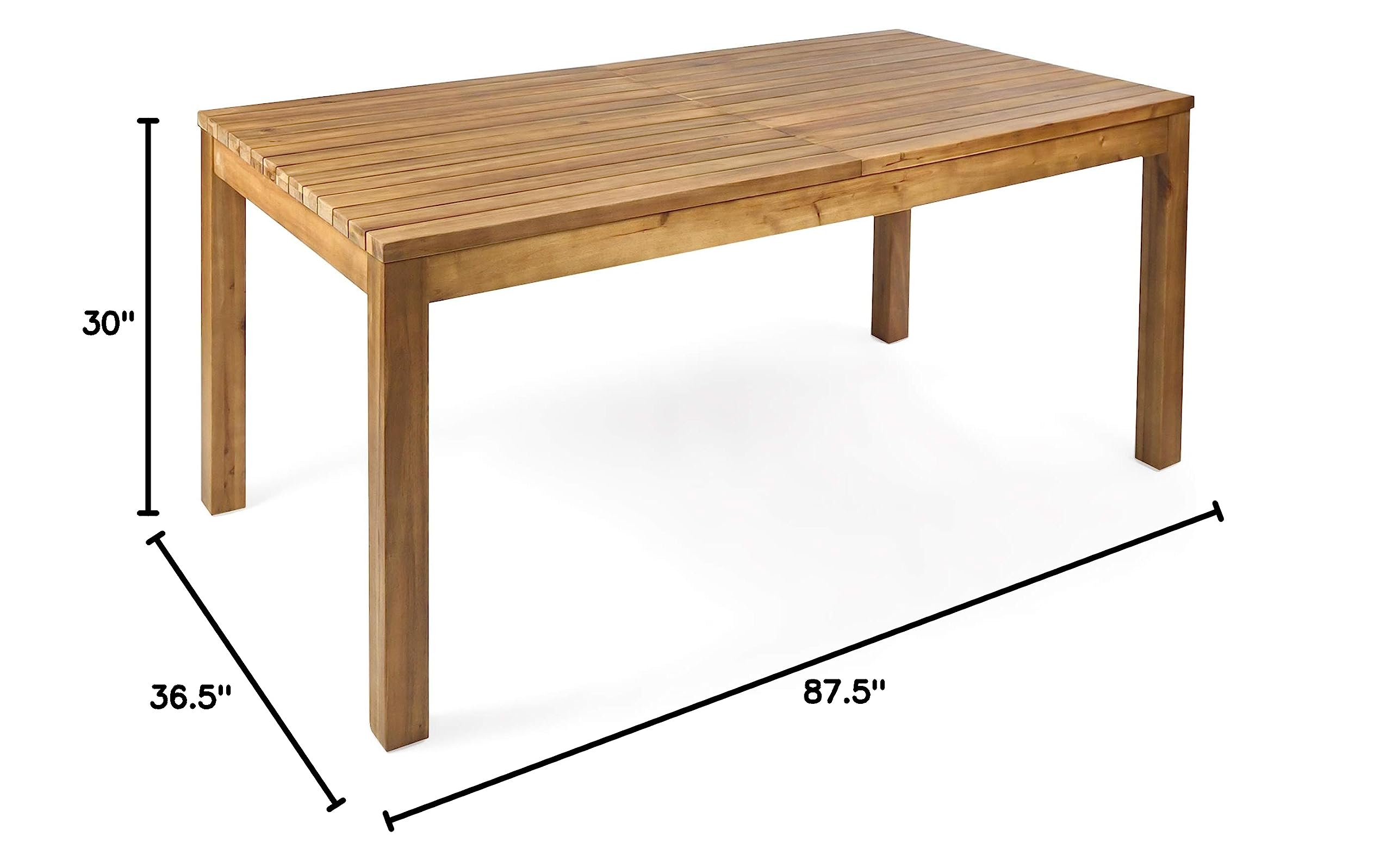 Wilson Outdoor Expandable Acacia Wood Dining Table