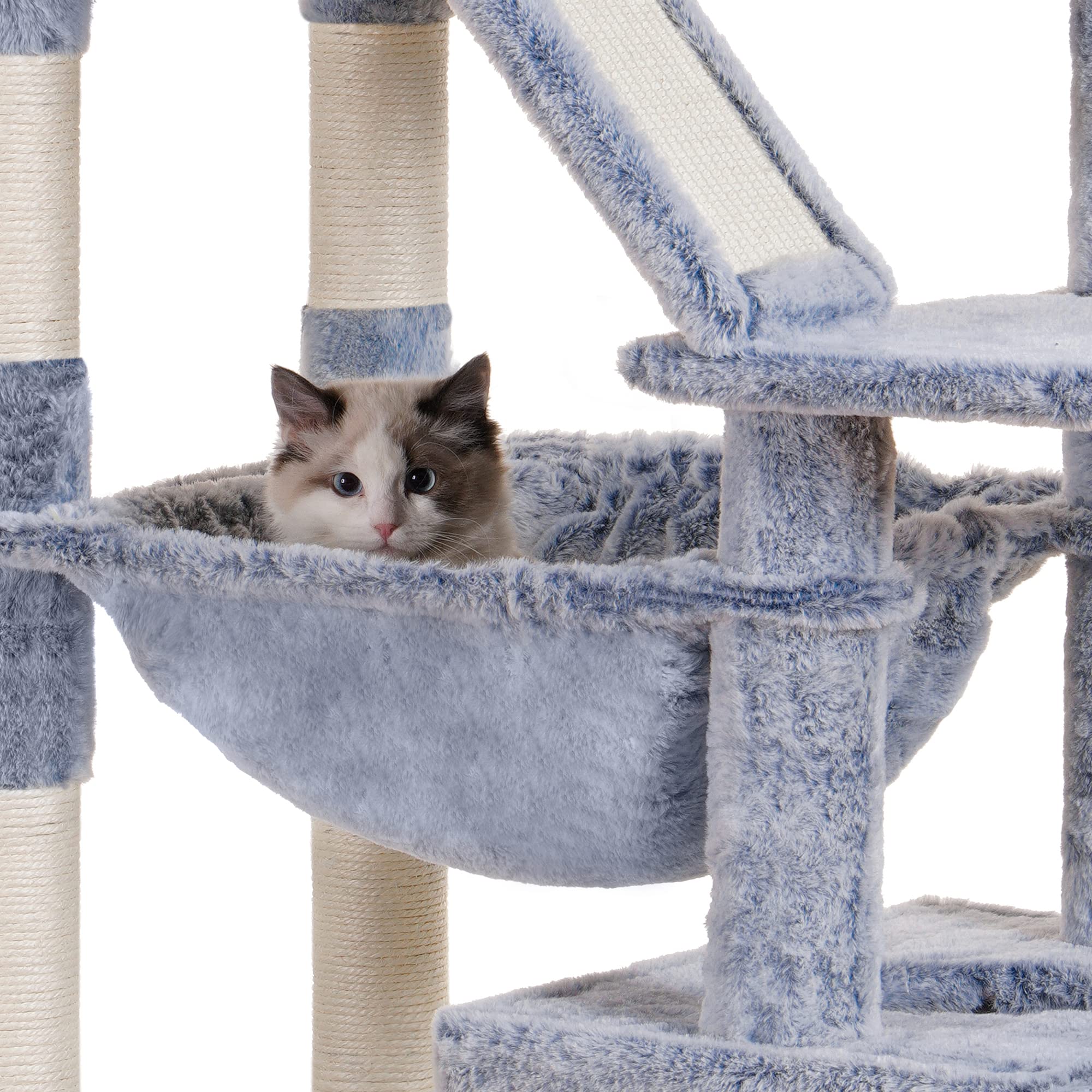 Cat Tree, 73 inches Tall Cat Tower for Large Cats 20 lbs Heavy Duty for Indoor Cats,Big