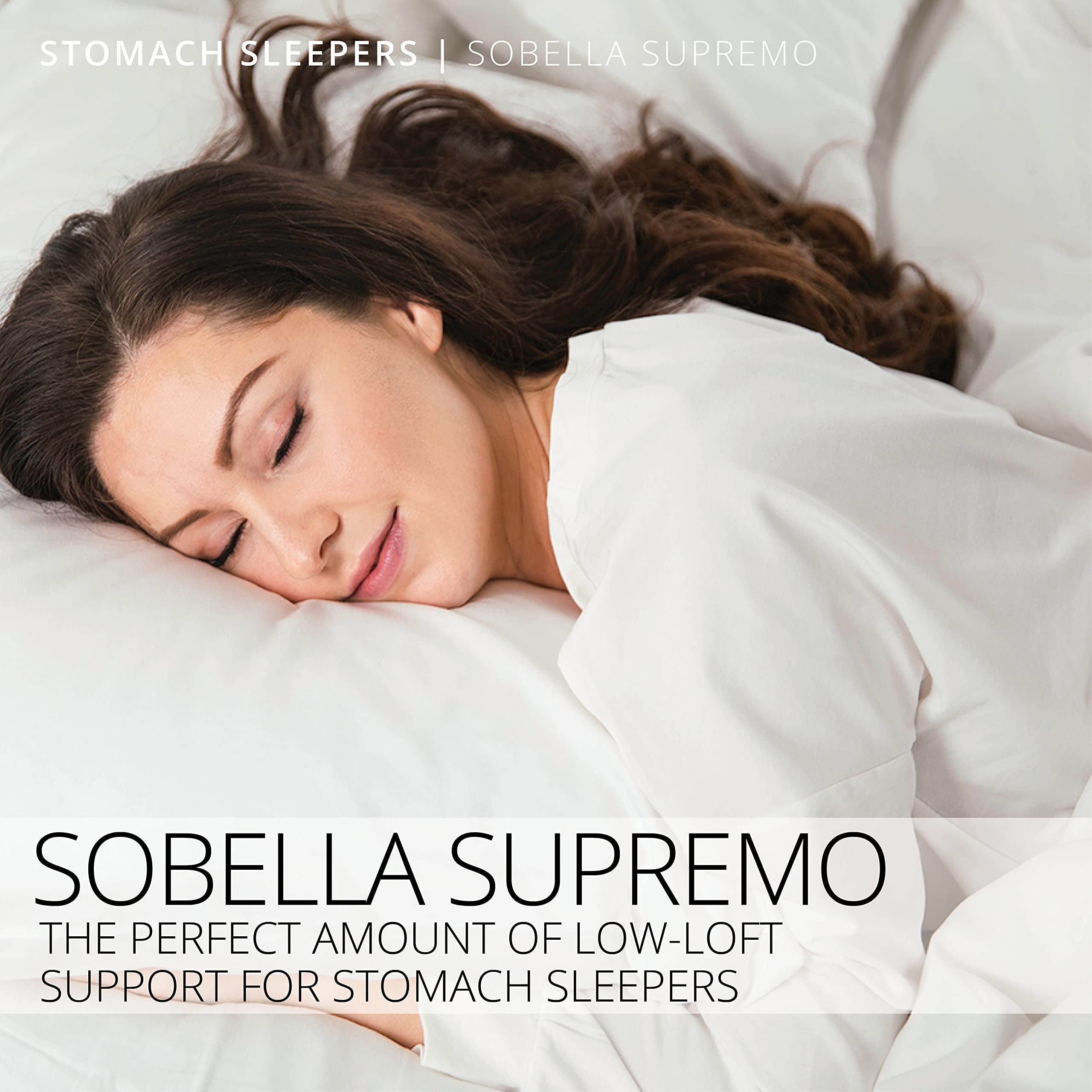 Sobella Supremo Side and Stomach Sleeper Pillow | Hotel and Resort Quality