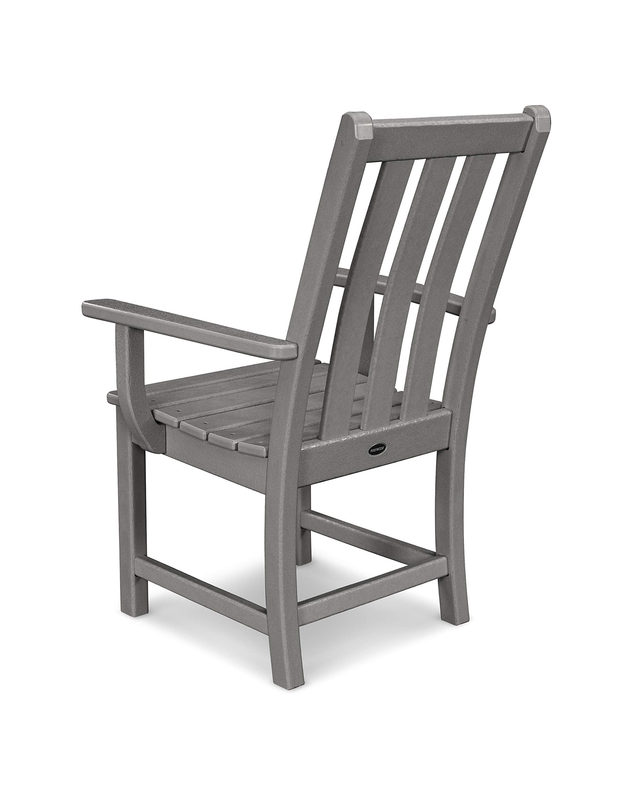 Vineyard Dining Arm Chair (Slate Grey)