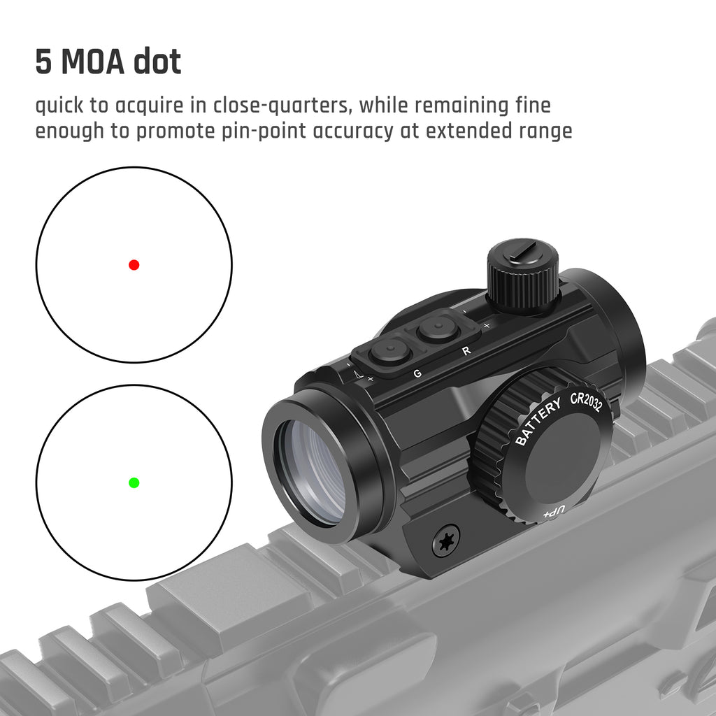 Feyachi RDS-36 Red & Green Dot Sight - Micro Reflex with Riser