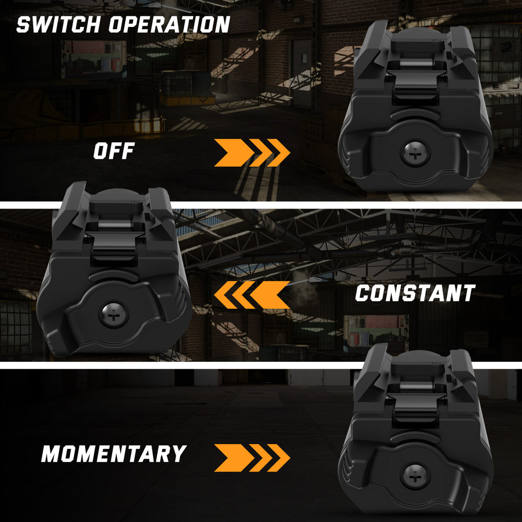 Feyachi HL-20 Tactical Pistol Light - 400 Lumen Rail Flashlight