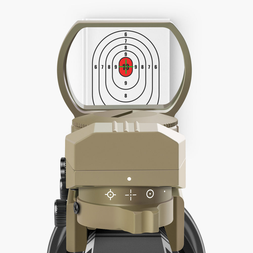 Feyachi RS-71 Reflex Sight - Tan Red/Green Dot 4 Reticles
