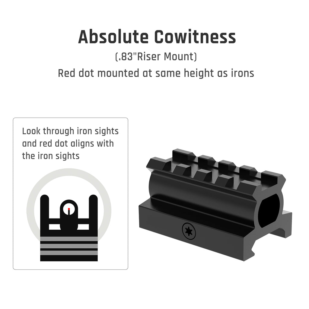 Feyachi RDS-36 Red & Green Dot Sight - Micro Reflex with Riser