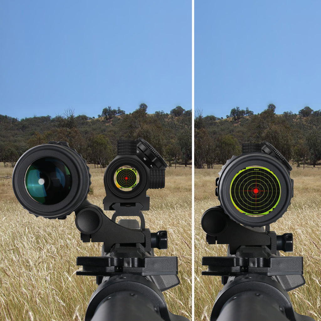 Red Dot Sight Magnifier With Flip To Side Mount Feyachi M36 1 5X 5X red-dot-sight-magnifier-with-flip-to-side-mount-feyachi-m36-1-5x-5x