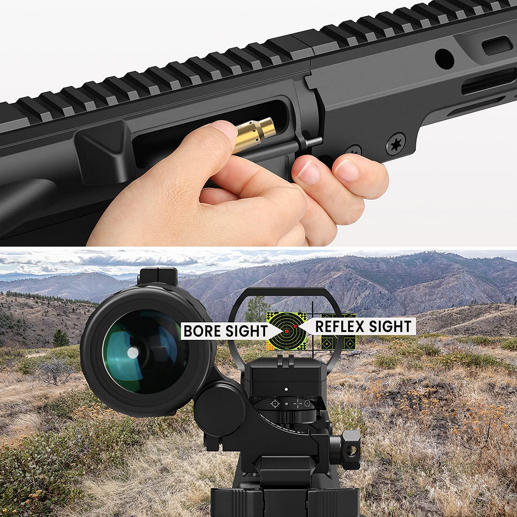 7.62x39mm Red Laser Bore Sighter – Aluminum Body, Battery Powered, Rifle Boresighter