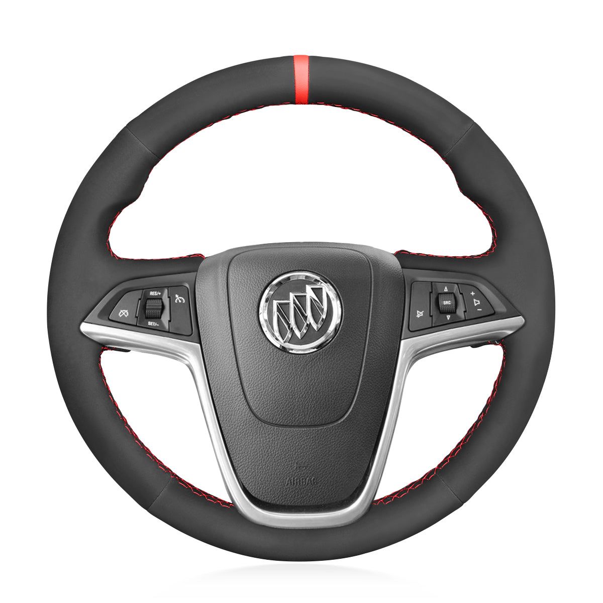 MEWANT Hand Stitch Car Steering Wheel Cover for Opel Astra (J) 2009-2015 / Buick Encore 2013-2019