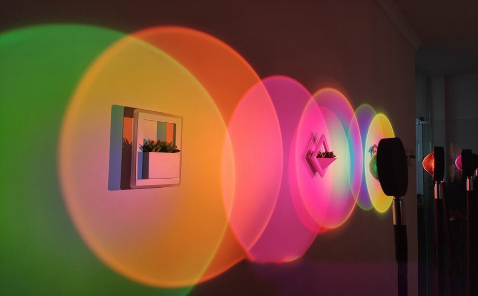 WRRLIGHT Rainbow Projection Lamp Led Light