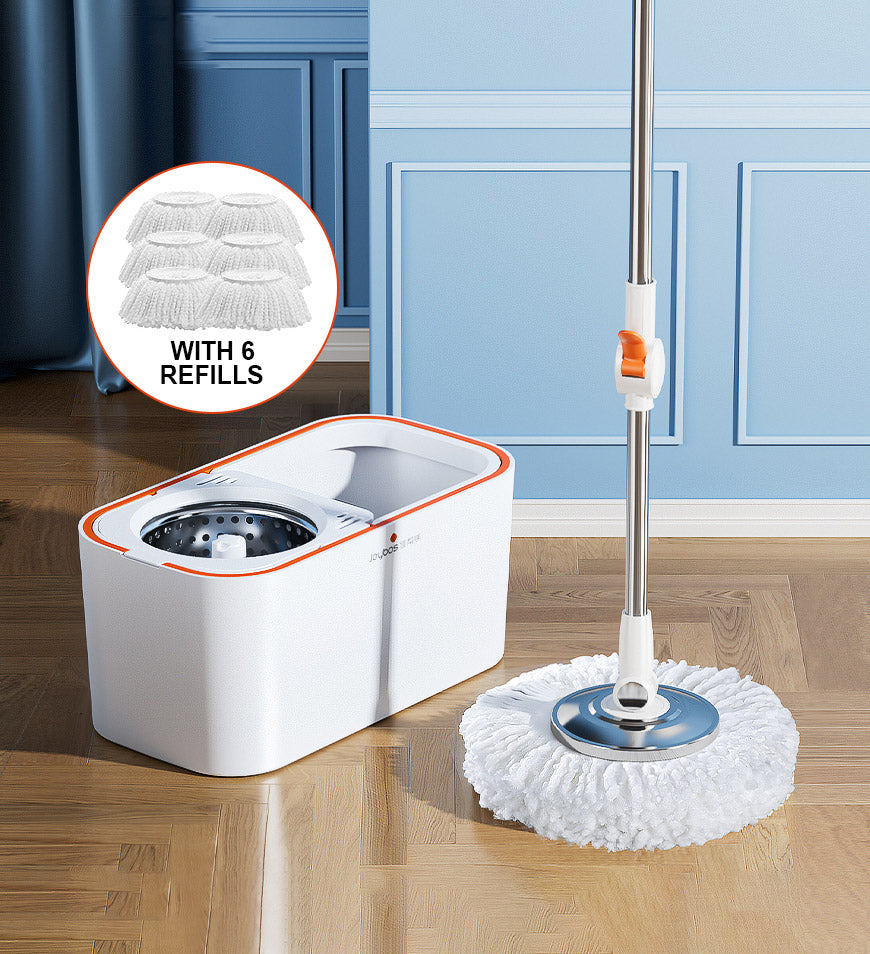 Joybos? (US ONLY)360 Spinning Mop Bucket Floor Cleaning System with 6 Refills