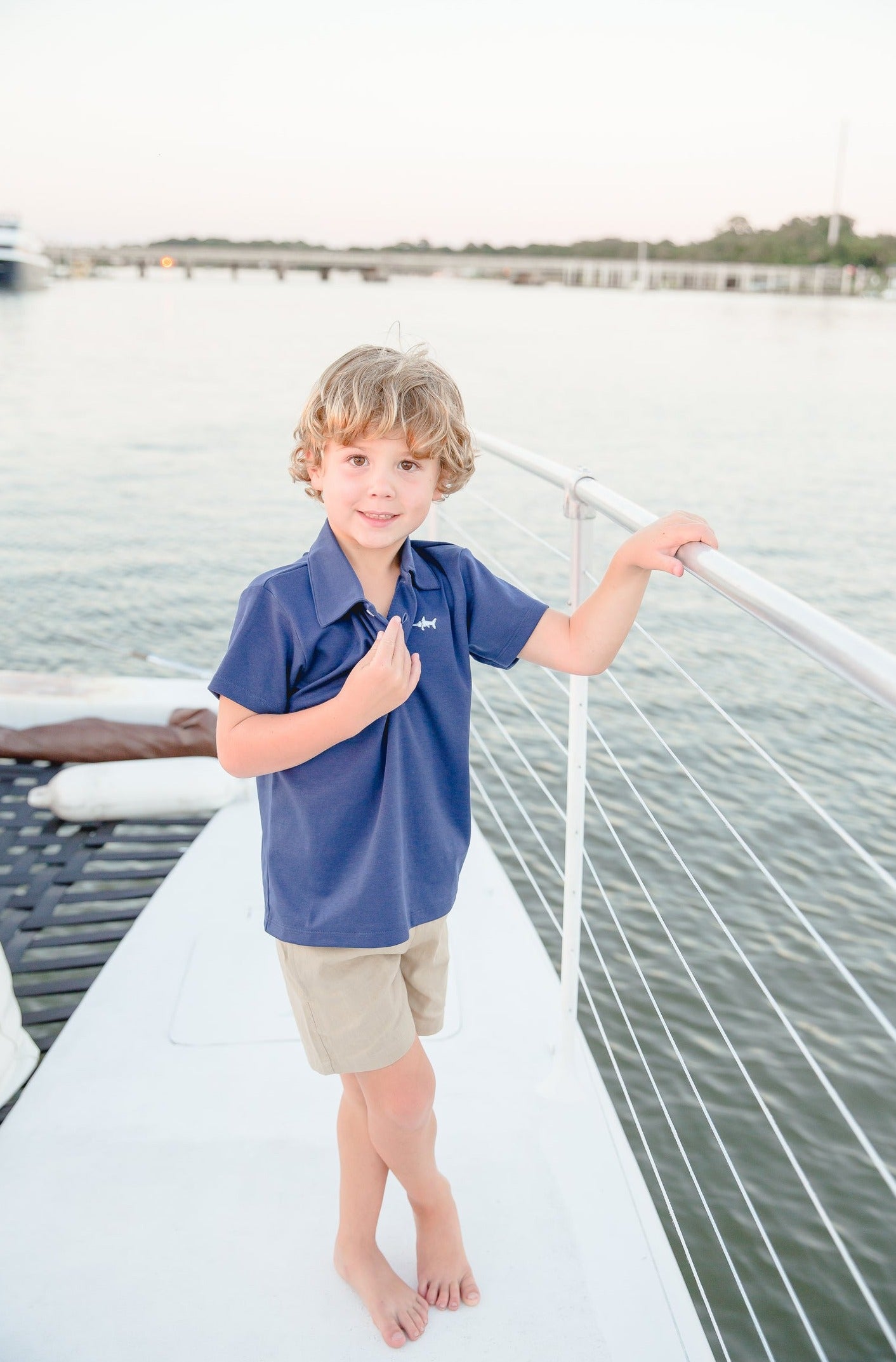 Saltwater Signature Polo - Navy