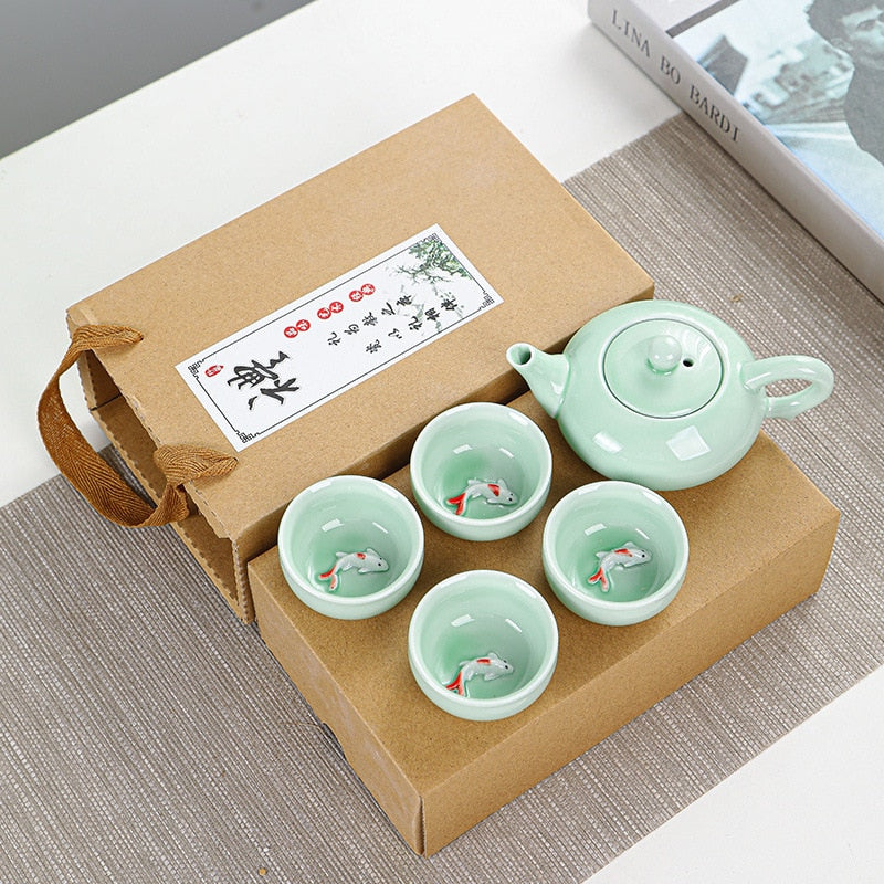 Tea Cup Kung Fu Tea Set Gift