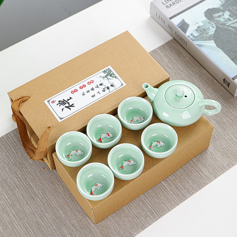 Tea Cup Kung Fu Tea Set Gift