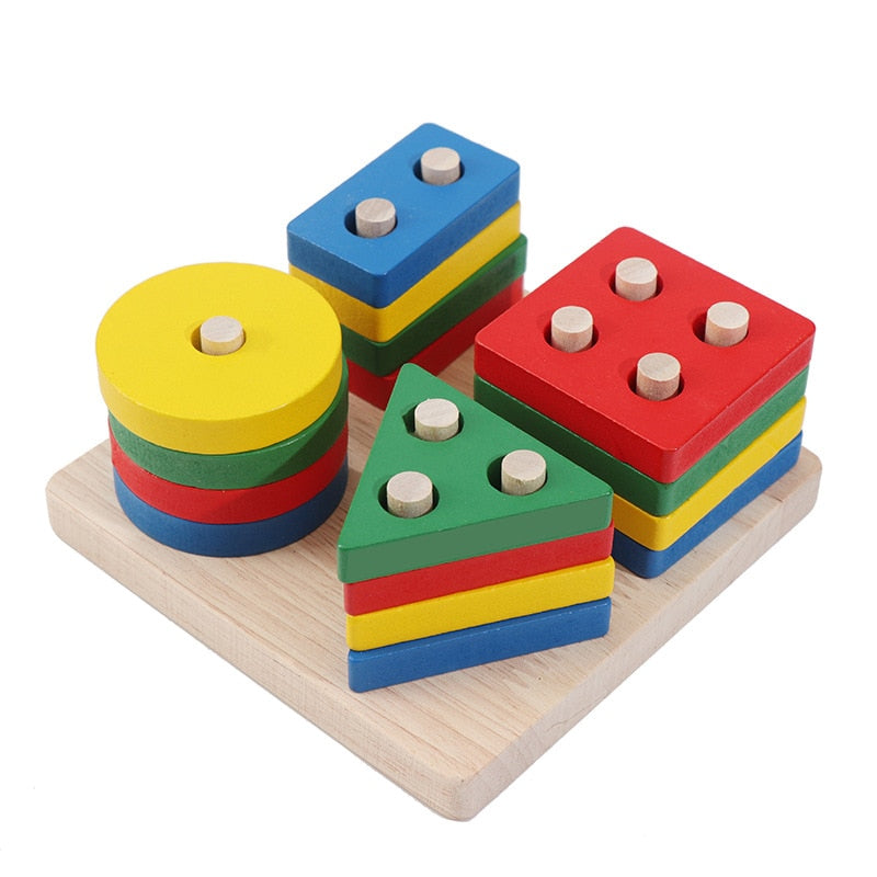 Toy Puzzles Game for Children Sensory Blocks