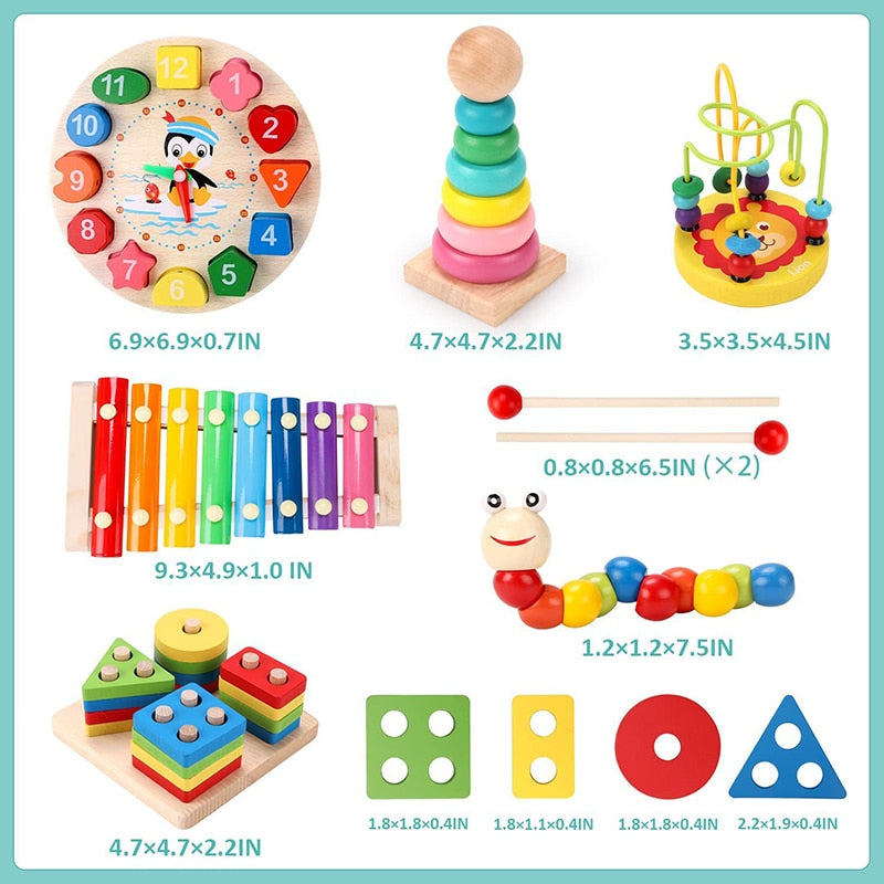 Toy Puzzles Game for Children Sensory Blocks