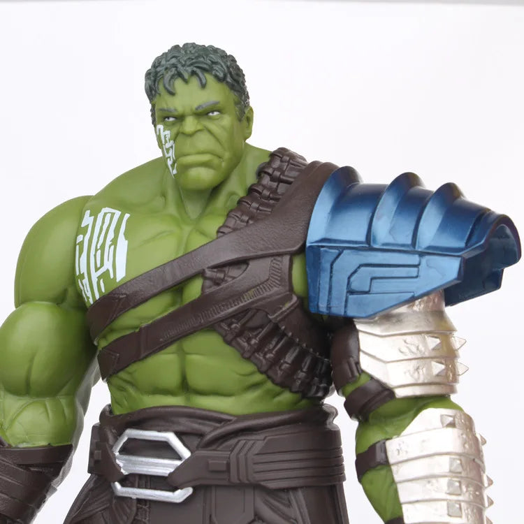35cm Avengers Marvel Hulk Thor 3 Ragnarok Hands Moveable War Hammer Battle Axe Gladiator BJD Hulk Action Figure Model Toy