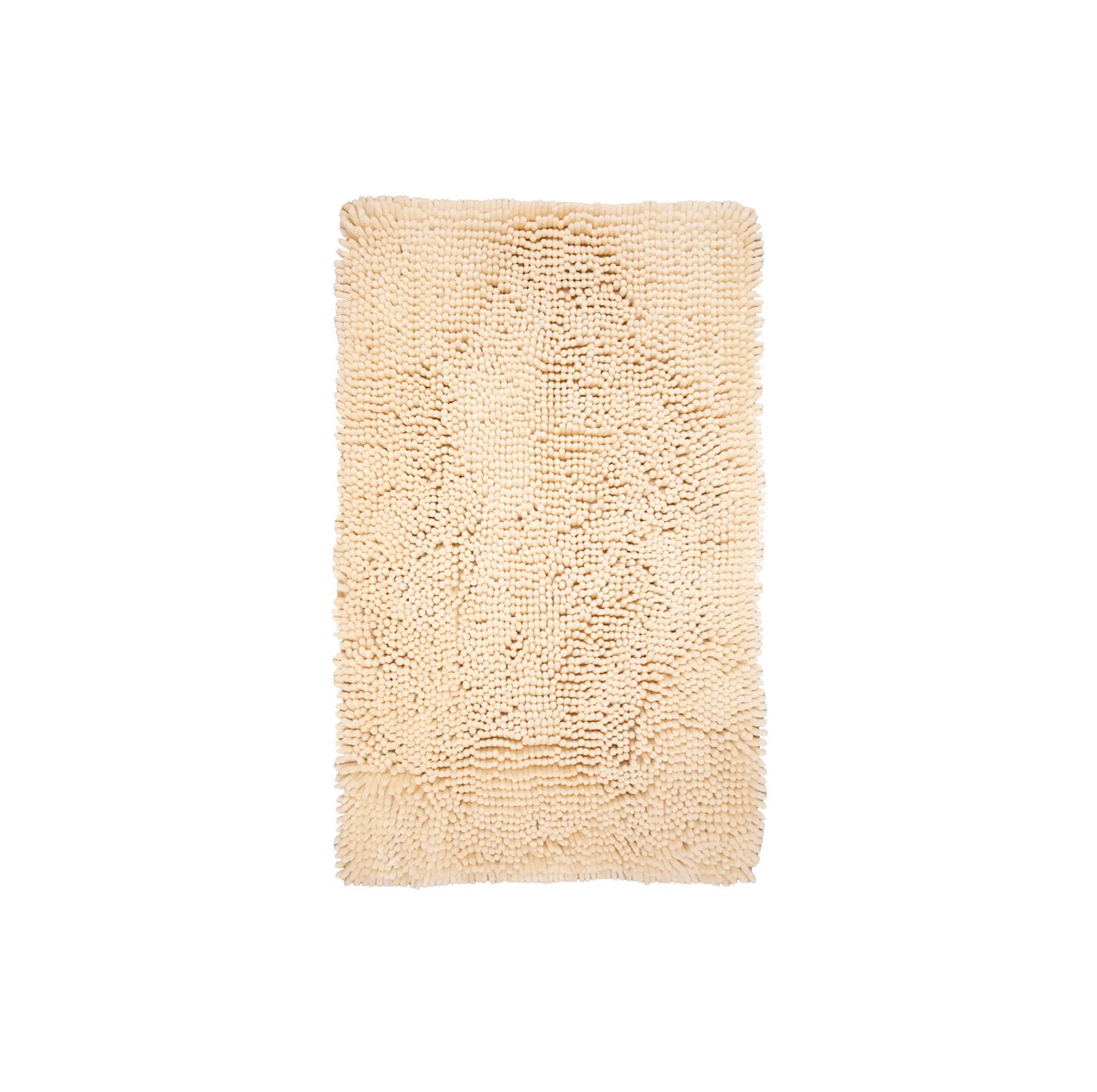 Bella Beige Chenille Bath Rug