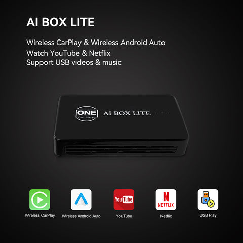 2023 CarPlay Ai Box Mini TV Box New Wireless CarPlay Adapter
