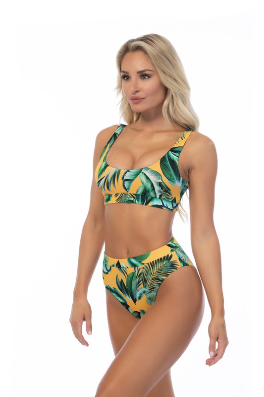 RIBBED TROPICAL SET