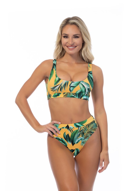 RIBBED TROPICAL SET