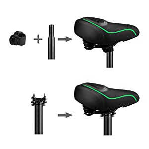 Wear-resistant Waterproof Oversized Bike Seat