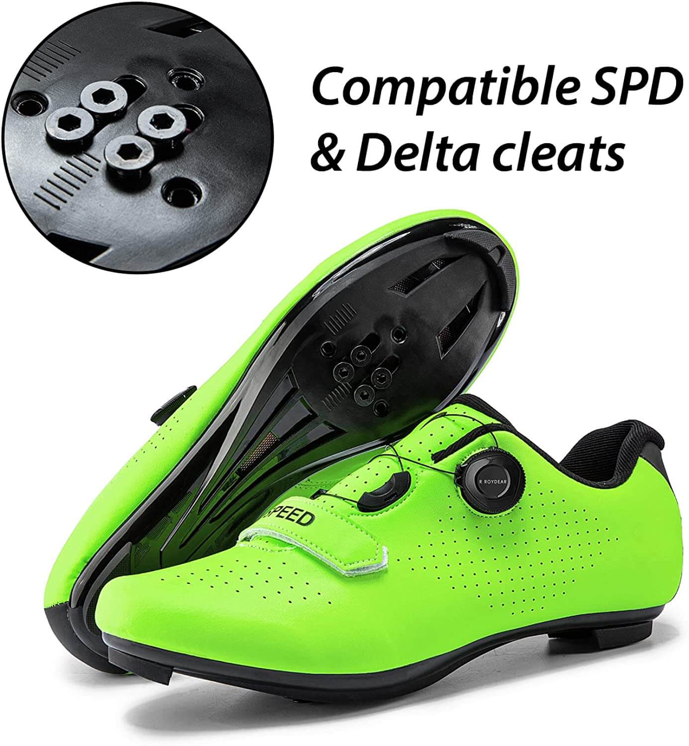Mens or Womens Road Bike Cycling Shoes Indoor Bike Shoes Compatible SPD Cleats Riding Shoe Outdoor