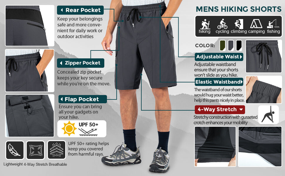 Men's Outdoor Cargo MTB Shorts 020