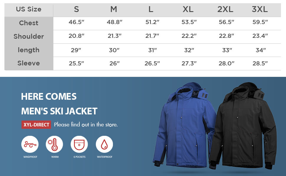 Men's Ski Winter Waterproof Jactet 05