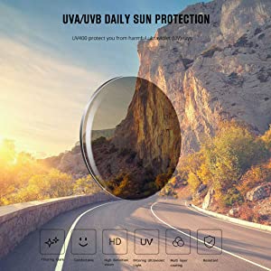 Sports Polarized Sunglasses for Men and Women, UV 400 Protection Sunglasses for Cycling, Running, Driving