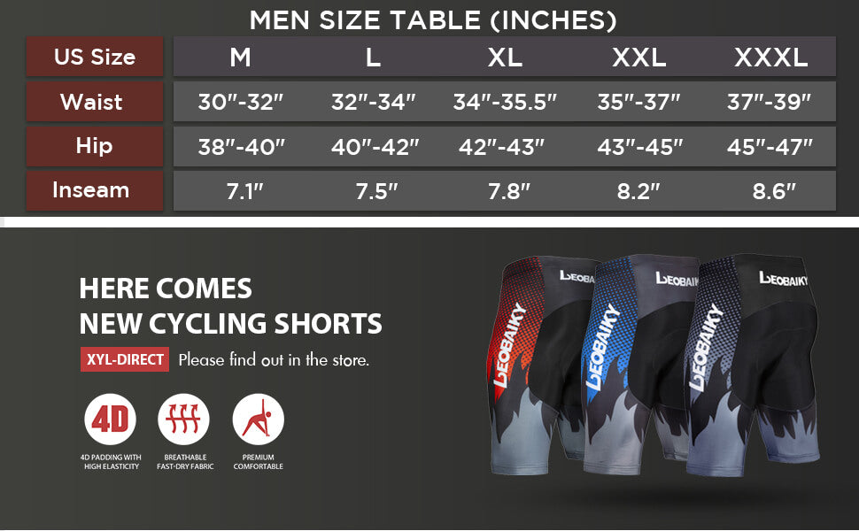 Men's Quick-Dry Padded Cycling Shorts 04