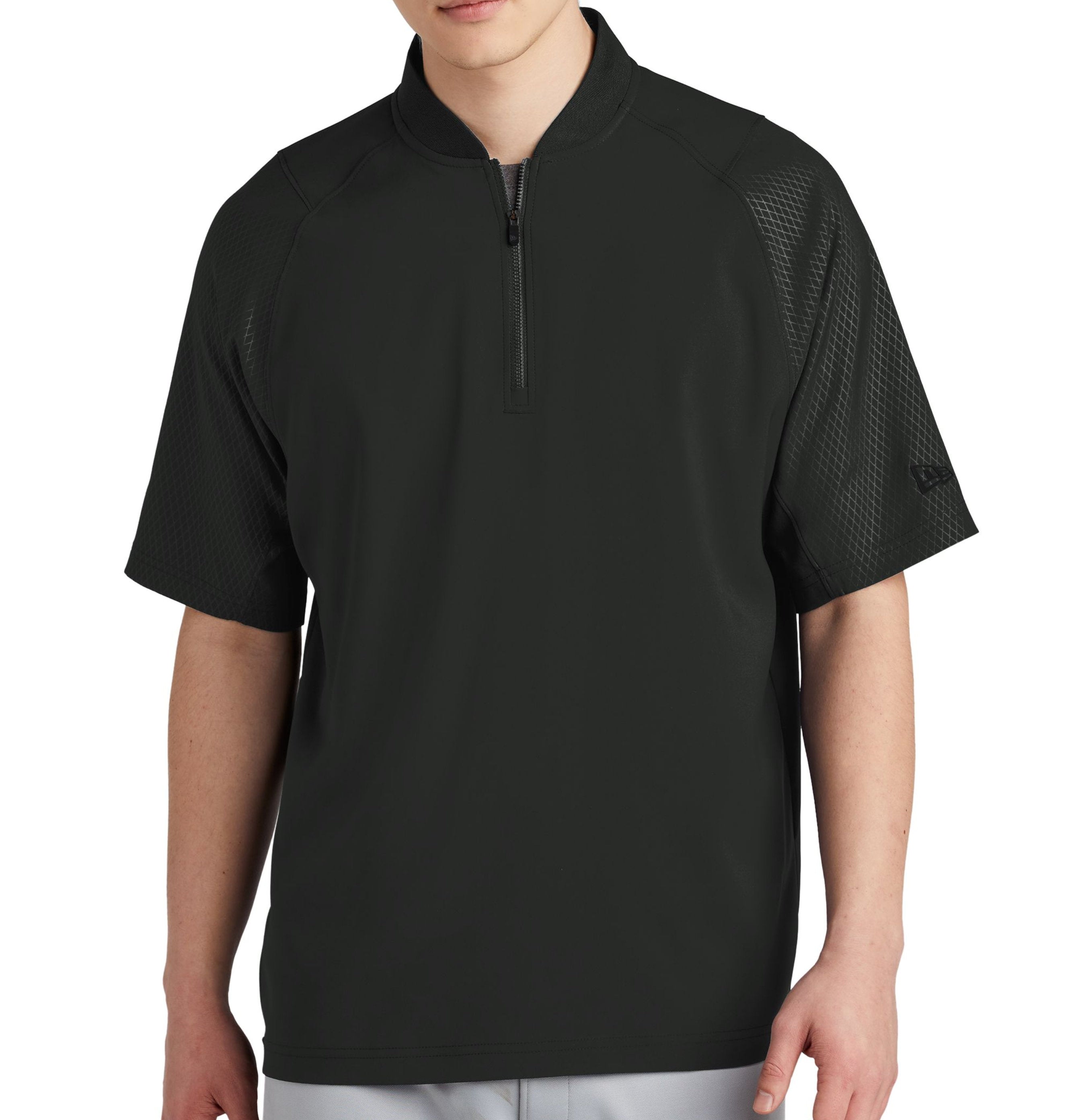 New Era Cage Short Sleeve 1/4-Zip Jacket. NEA600