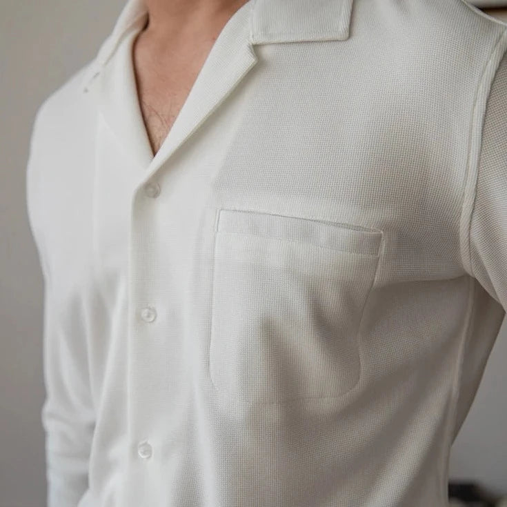 Turn-down collar shirt