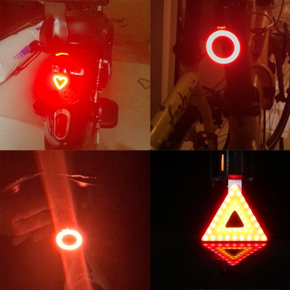 Bicycle Light USB Rechargable Bike Light Led Lamp Flashlight Tail Rear Cycling Lights for MTB Seatpost Bicycle Accessories