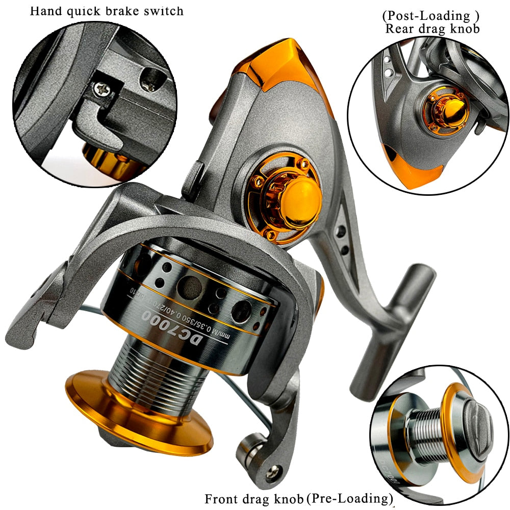 GHOTDA Fishing Reel Spinning 1000-7000 Series