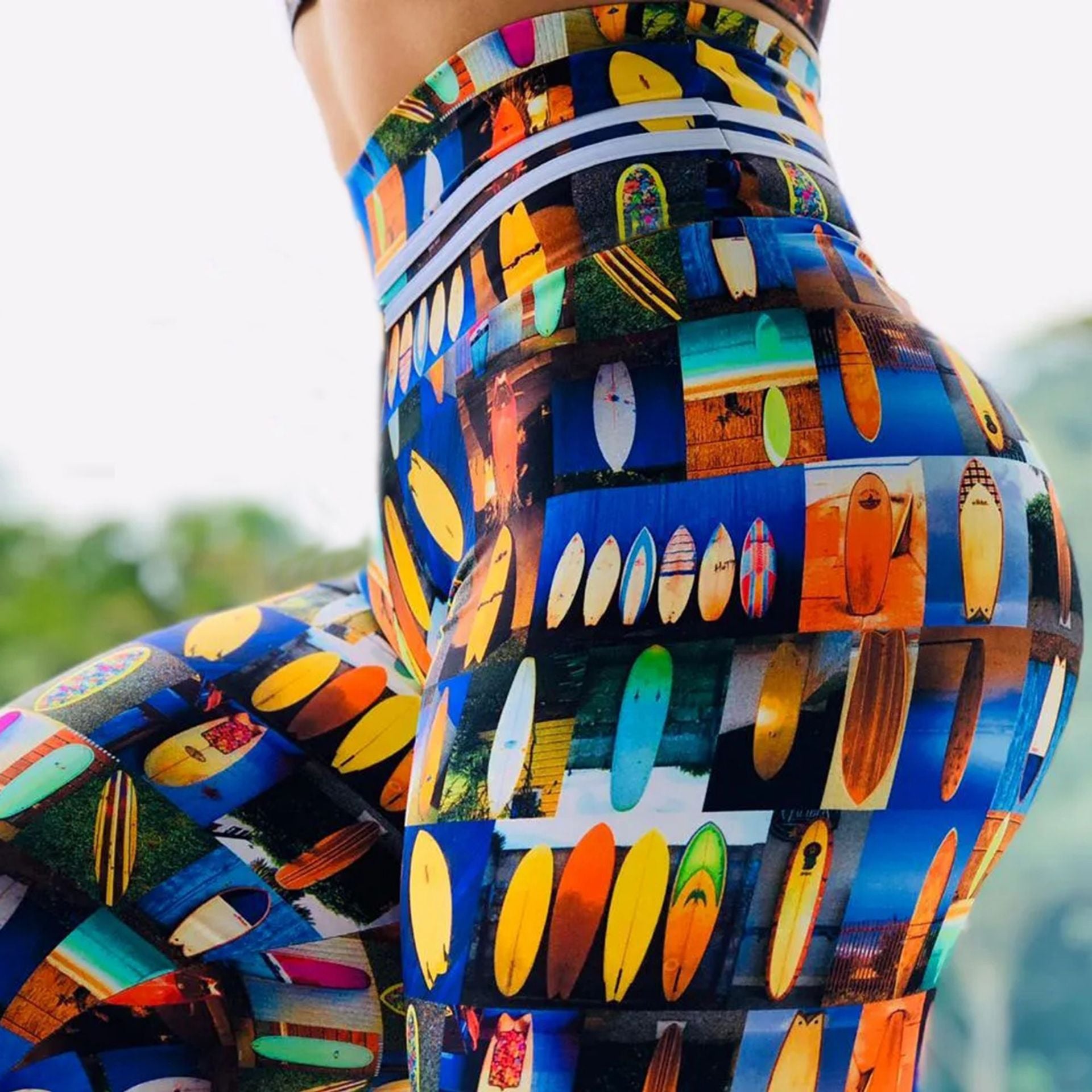 Digital Print Stretch High Waist Legging