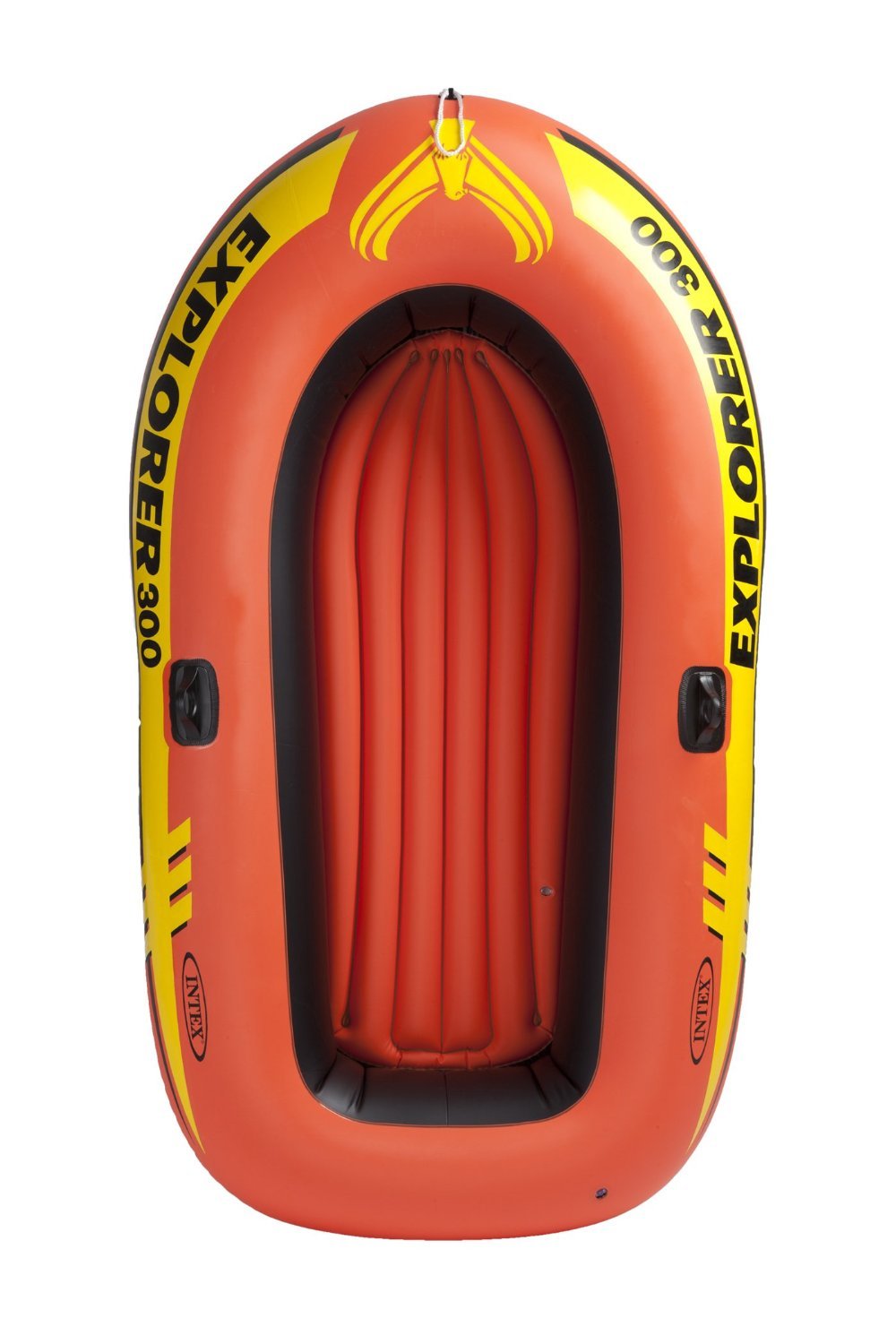 Intex Explorer 300 Compact Inflatable 3 Person Raft Boat w/ Pump & Oars (4 Pack)