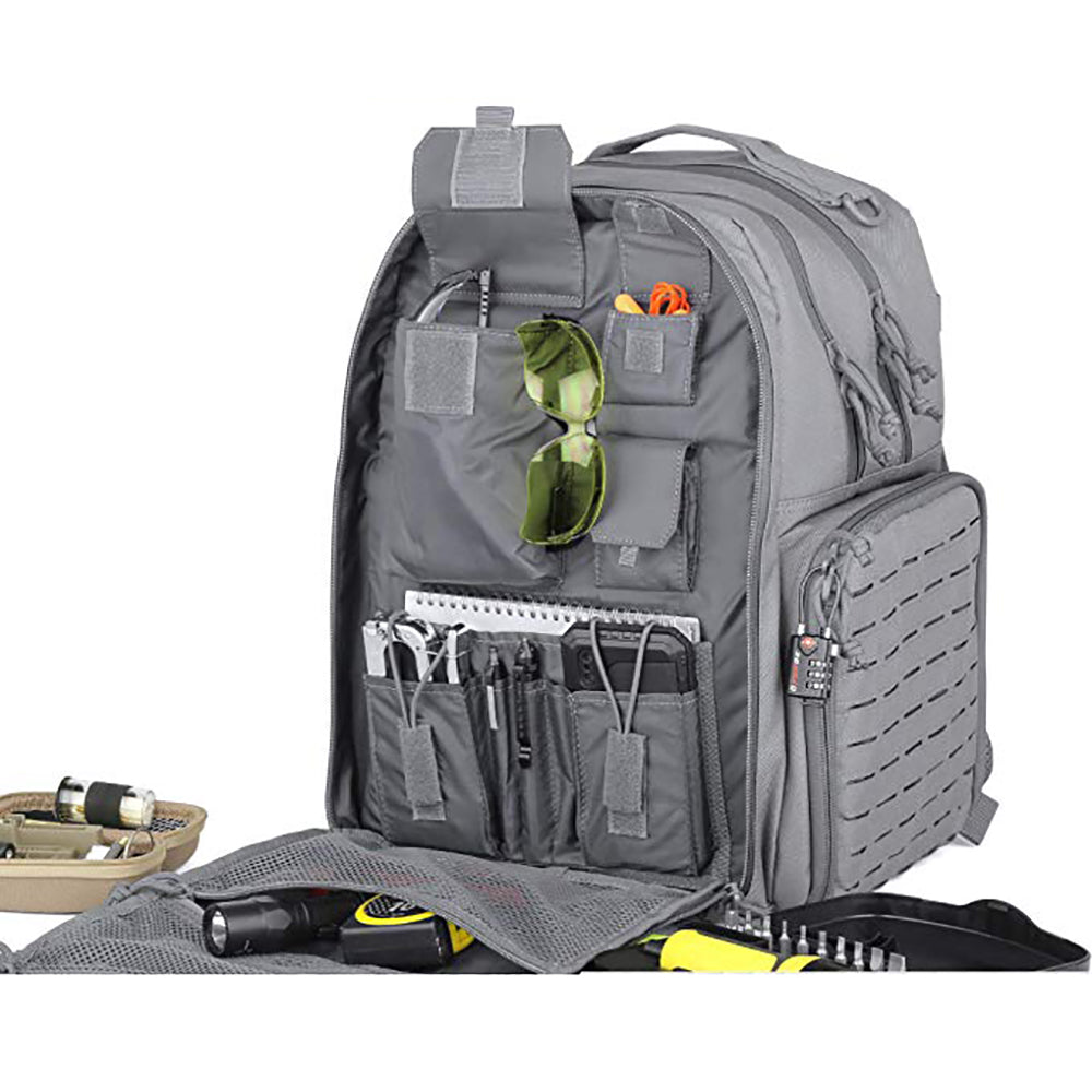 Savior Equipment SEMA Heavy-Duty Mobile Arsenal Large Protective Backpack, Gray
