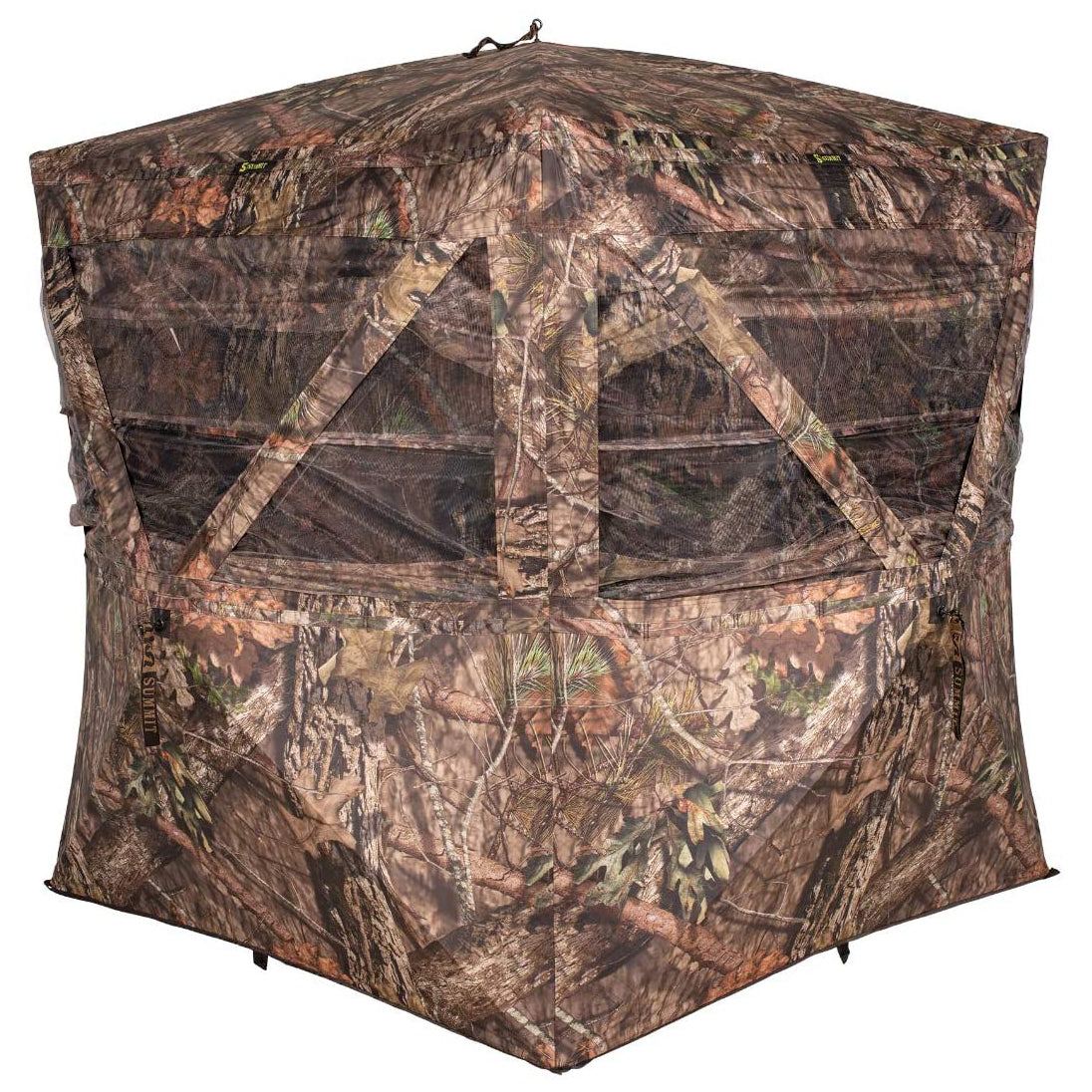 Summit Cobra Portable 2 Person Outside Game Hunting Ground Blind, Realtree Edge